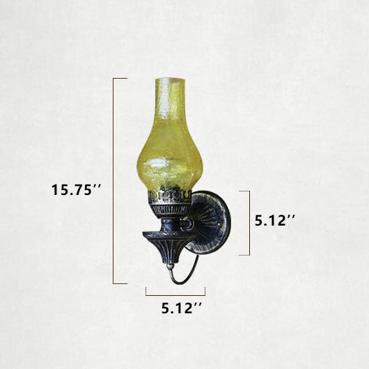 Antique Kerosene Wall Sconce