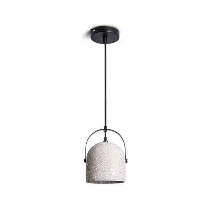Nordic Cement Cylinder Pendant Light - 1-Light Design