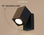 Adjustable LED Outdoor Square Spotlight Sconce