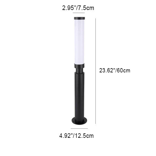 Contemporary Acrylic LED Outdoor Lawn Lamp - Waterproof Lipstick Design