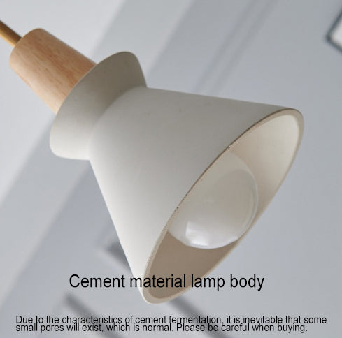 White Cement Tapered Pendant