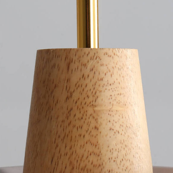 Nordic Minimalist Macaron Wood and Cement Pendant Light