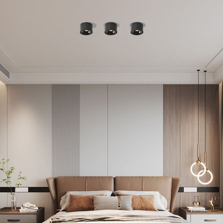 Adjustable LED Round Flush Mount Ceiling Light