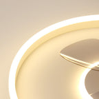 Minimalist Round Invisible LED Ceiling Fan Light