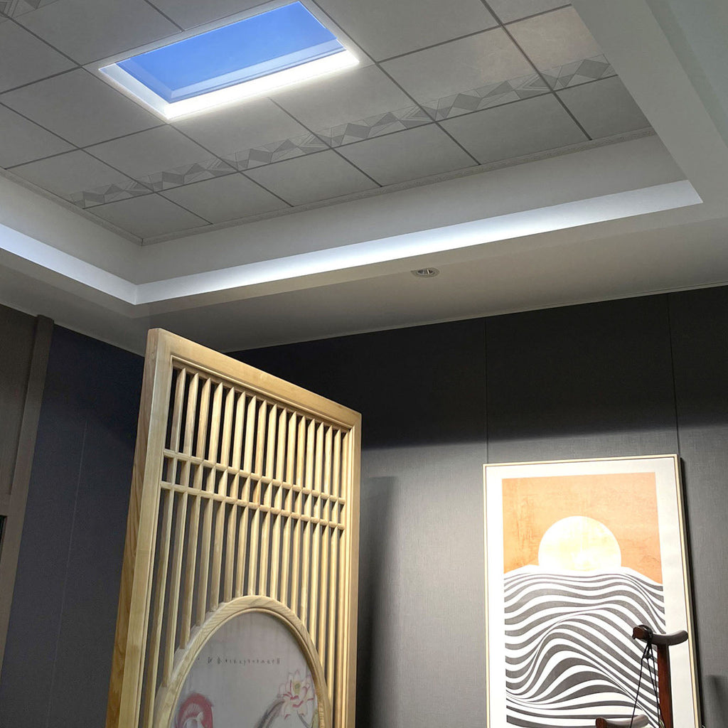 Blue Sky Metal LED Flush Mount Light