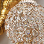 Mermaid Resin Crystal Wall Sconce
