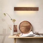 Striped Wood LED Vanity Sconce