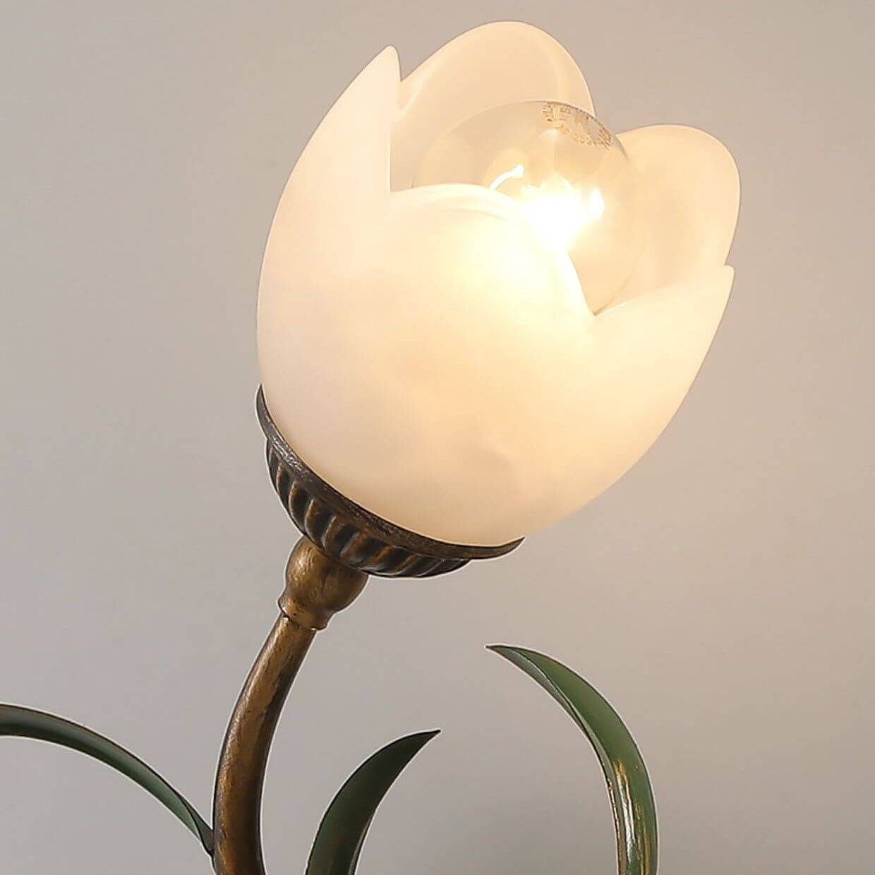 Glass Flower Wall Sconce
