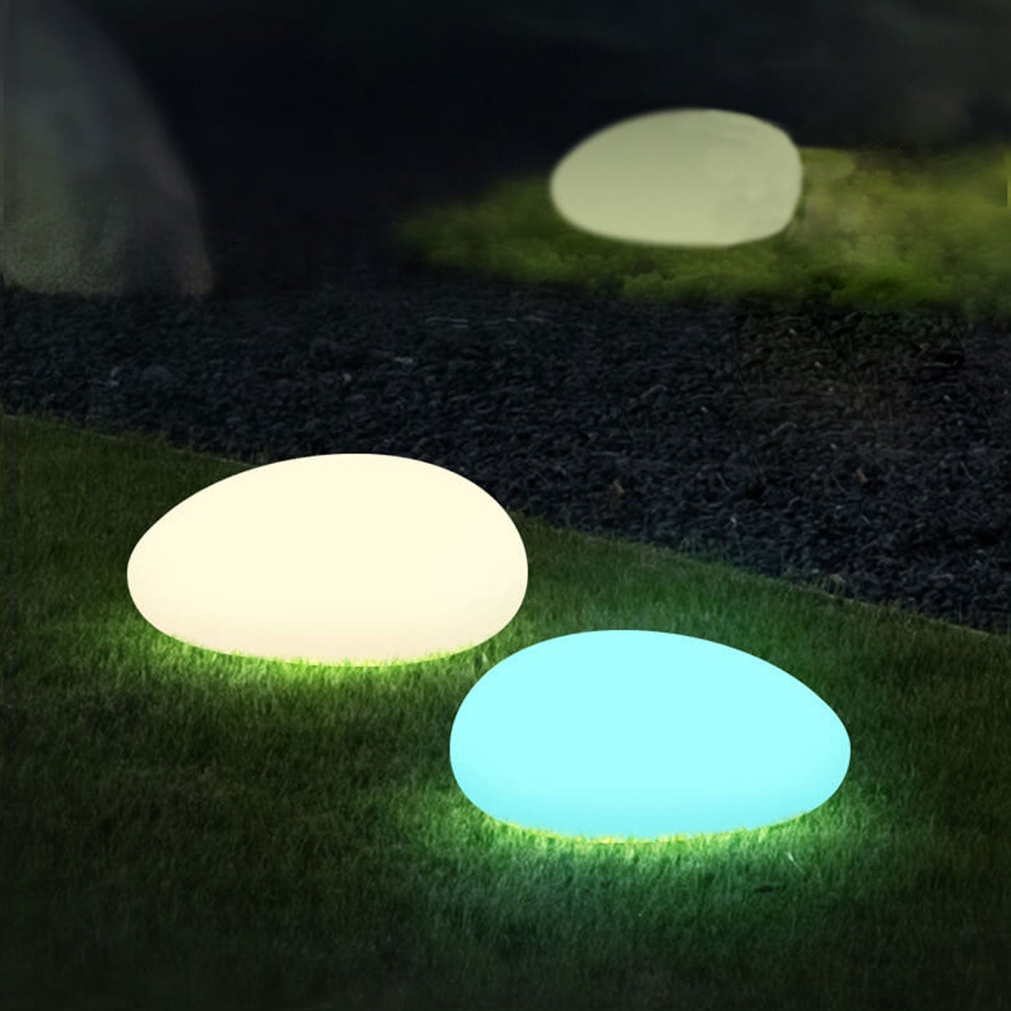 Solar Spherical LED Lawn Light