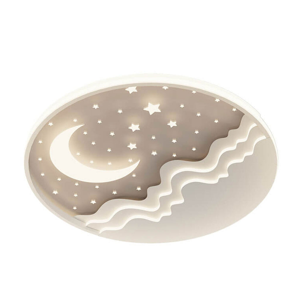 Premium Nordic Star and Moon Aluminum LED Ceiling Light
