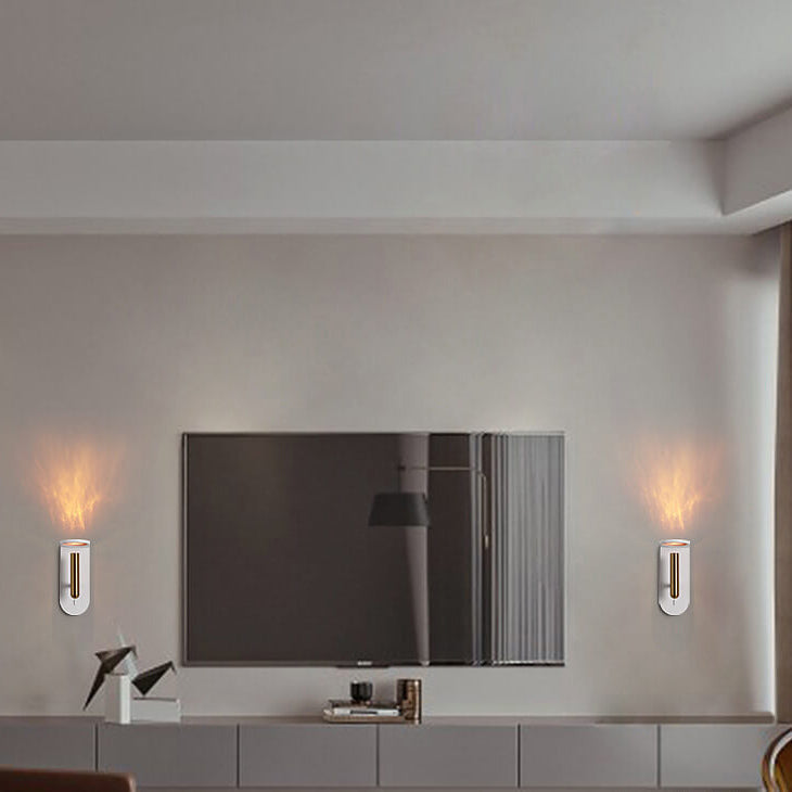Rotatable Flame LED Wall Sconce