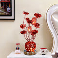 Premium European Rose Aluminum LED Table Lamp