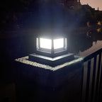 Premium Solar Square Pillar Head Light