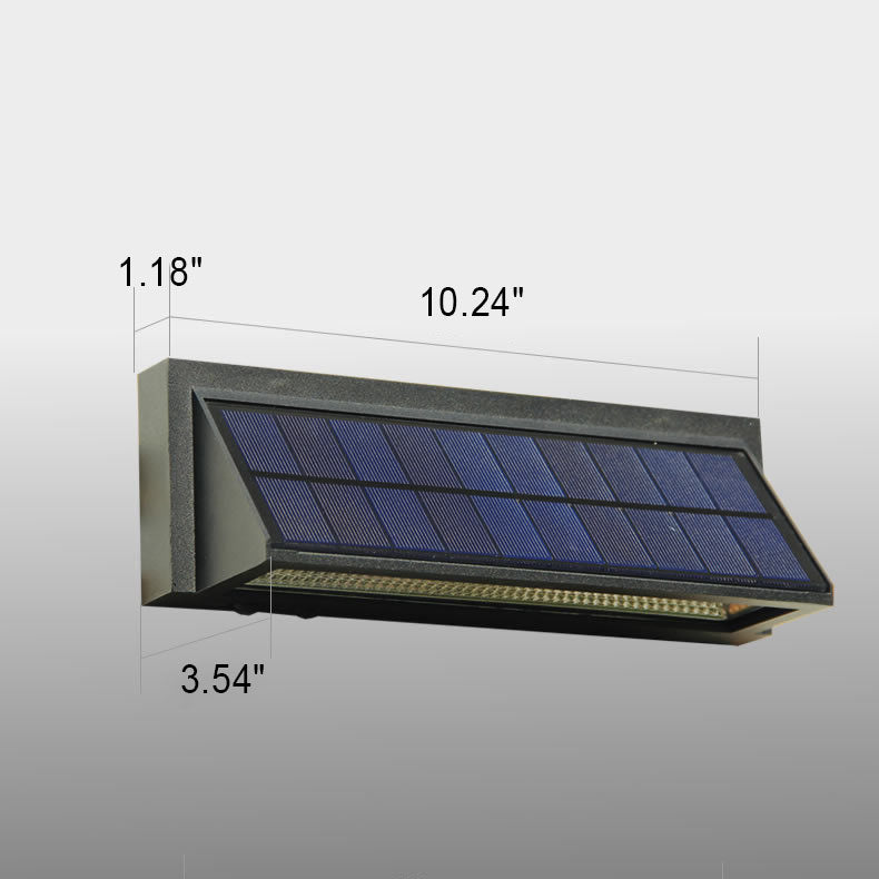 Premium Outdoor Solar Waterproof Rectangular LED Wall