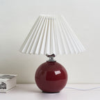 Minimalist Ceramic Pleated Table Lamp