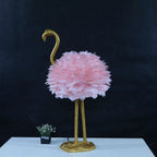 Nordic Goose Feather Flamingo Table Lamp - 1-Light Design for Bedside