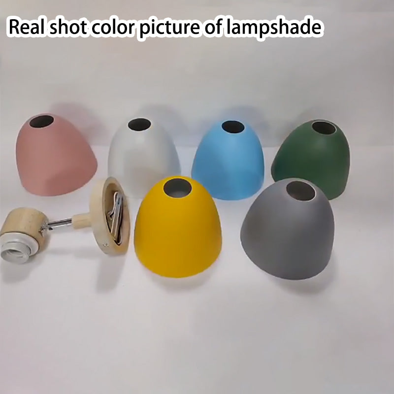 Macaron Iron & Wood Wall Sconce