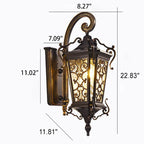 European Palace Outdoor Wall Sconce