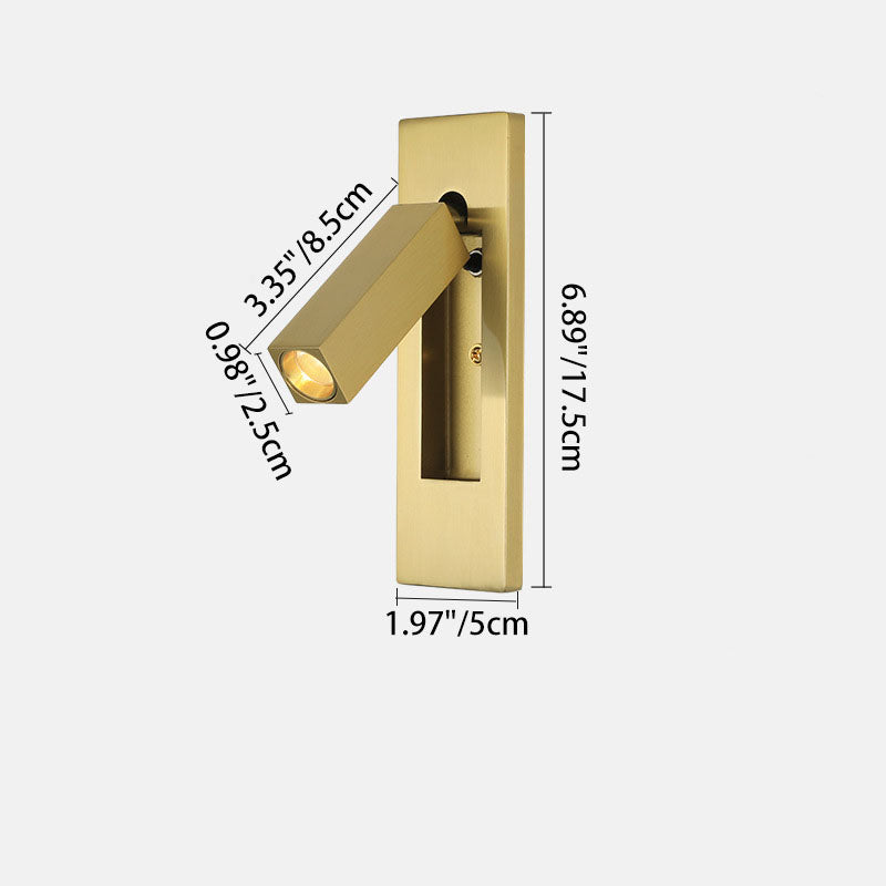 Contemporary Rectangular Aluminum LED Wall Sconce