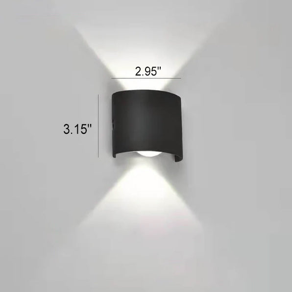 Premium Waterproof LED Outdoor Arc Wall Sconce
