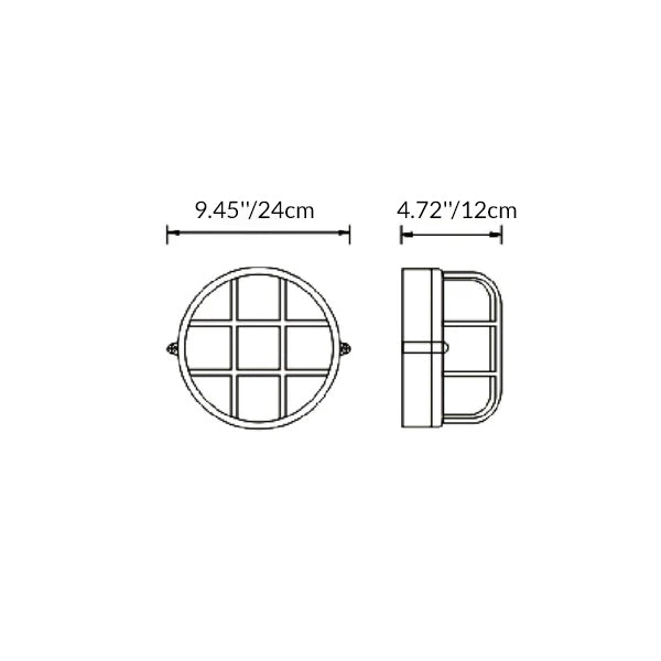 Waterproof Aluminum Outdoor Wall Sconce