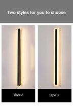 Premium Minimalist Rectangular LED Wall Sconce - Aluminum