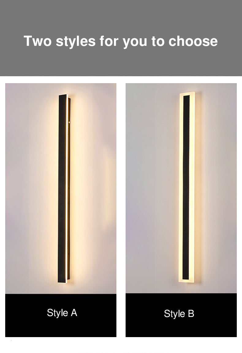 Premium Minimalist Rectangular LED Wall Sconce - Aluminum
