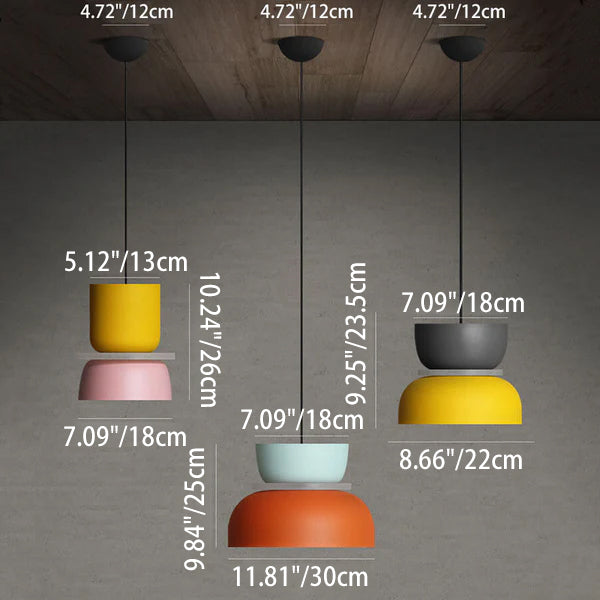 Nordic Colorful LED Pendant Light