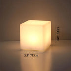 Premium Geometric Battery-Powered Night Light Table Lamp