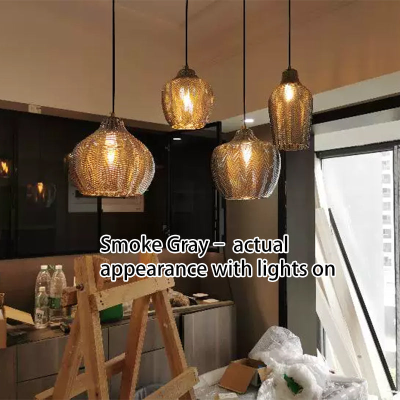 Nordic Wavy Glass Pendant Lamp