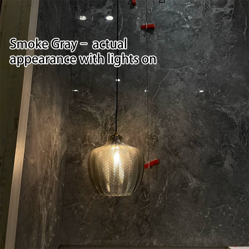 Nordic Wavy Glass Pendant Lamp