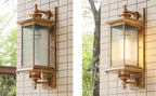 Premium Retro Rectangular Waterproof Outdoor Wall Sconce