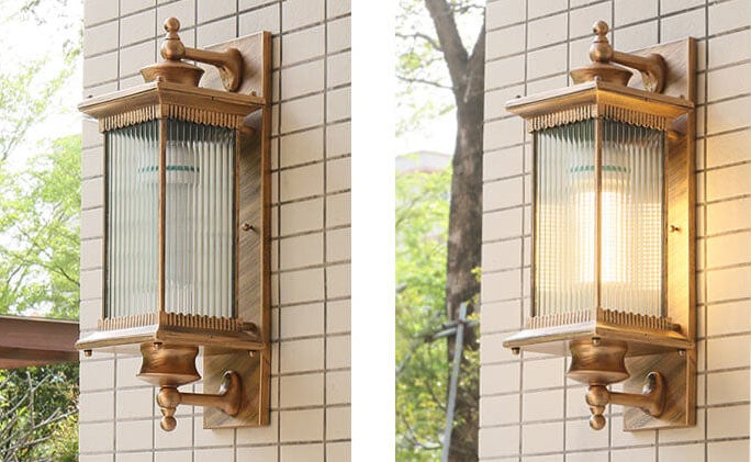 Premium Retro Rectangular Waterproof Outdoor Wall Sconce