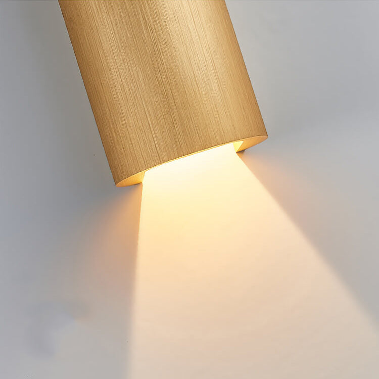 Contemporary Aluminum Cylindrical LED Wall Sconce