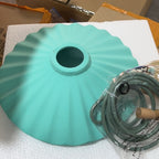 Scalloped Cement Pendant Light