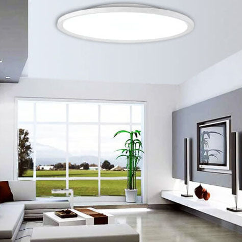 Contemporary Round Acrylic LED Flush Mount Ceiling Light