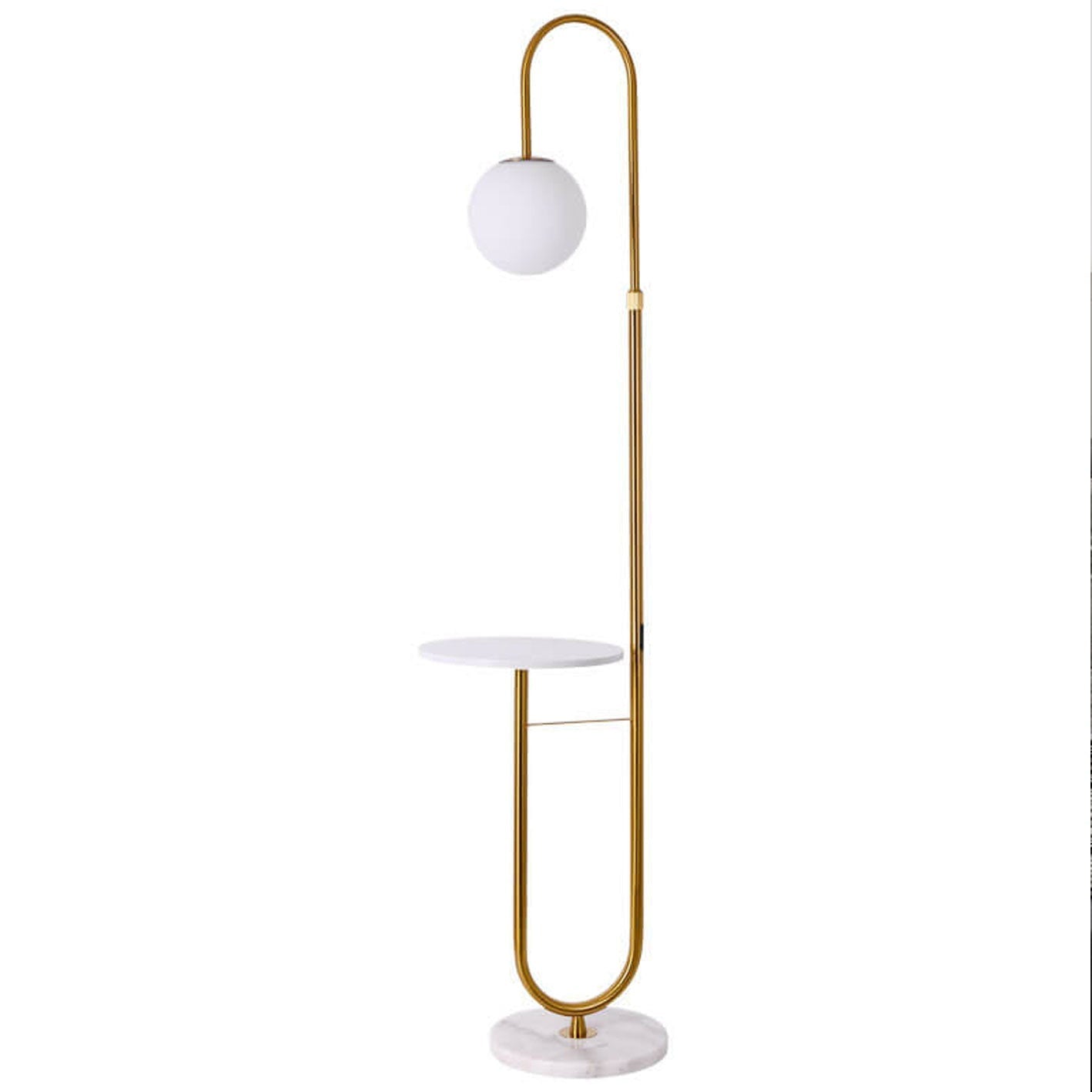 Nordic Minimalist Iron and Marble LED Floor Lamp