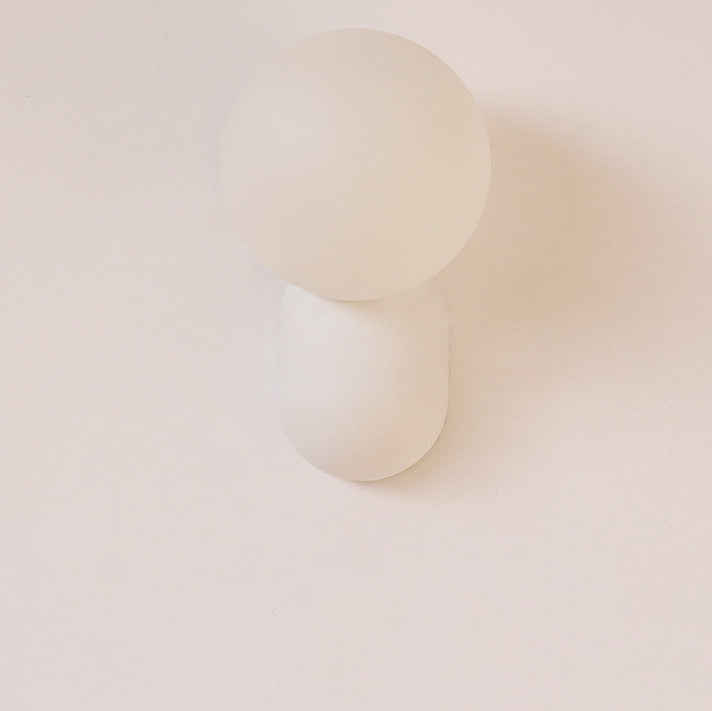 Macaron Resin Glass Ball Wall Sconce