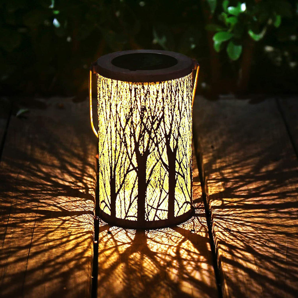 Art Deco Solar Cylinder Lantern