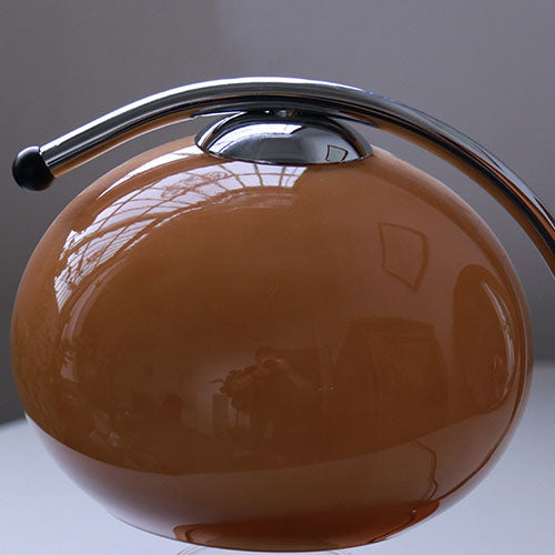 Premium Vintage Glass Dome Table Lamp with Solid Wood Base - 1-Light Melting Wax Design