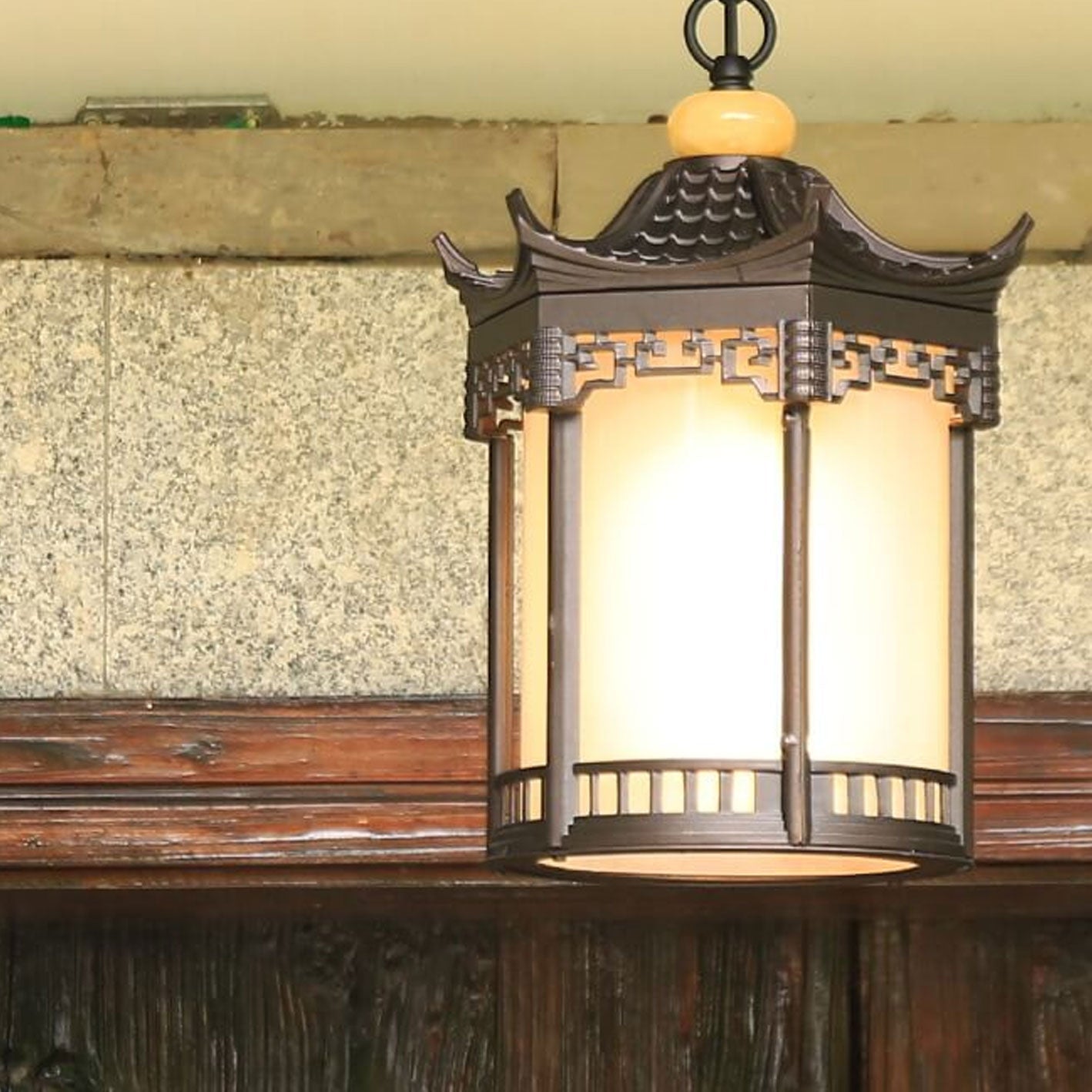 Waterproof Hexagonal Retro Chinese Lantern