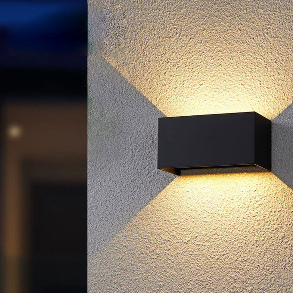 Premium Waterproof Rectangular LED Outdoor Wall Sconce