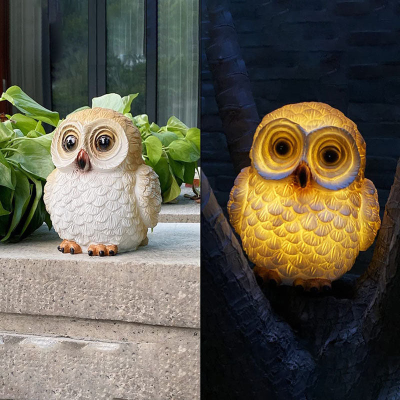 Premium Solar LED Owl Garden Light