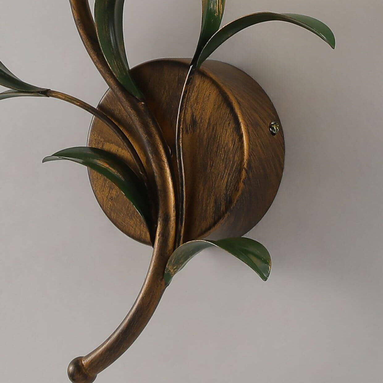 Glass Flower Wall Sconce