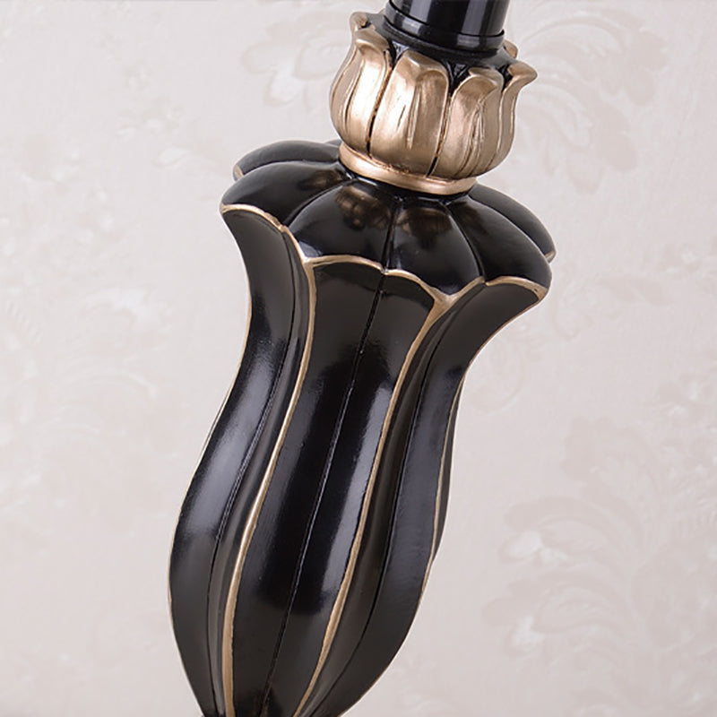 Elegant European Court Resin Table Lamp - 1-Light for Bedroom