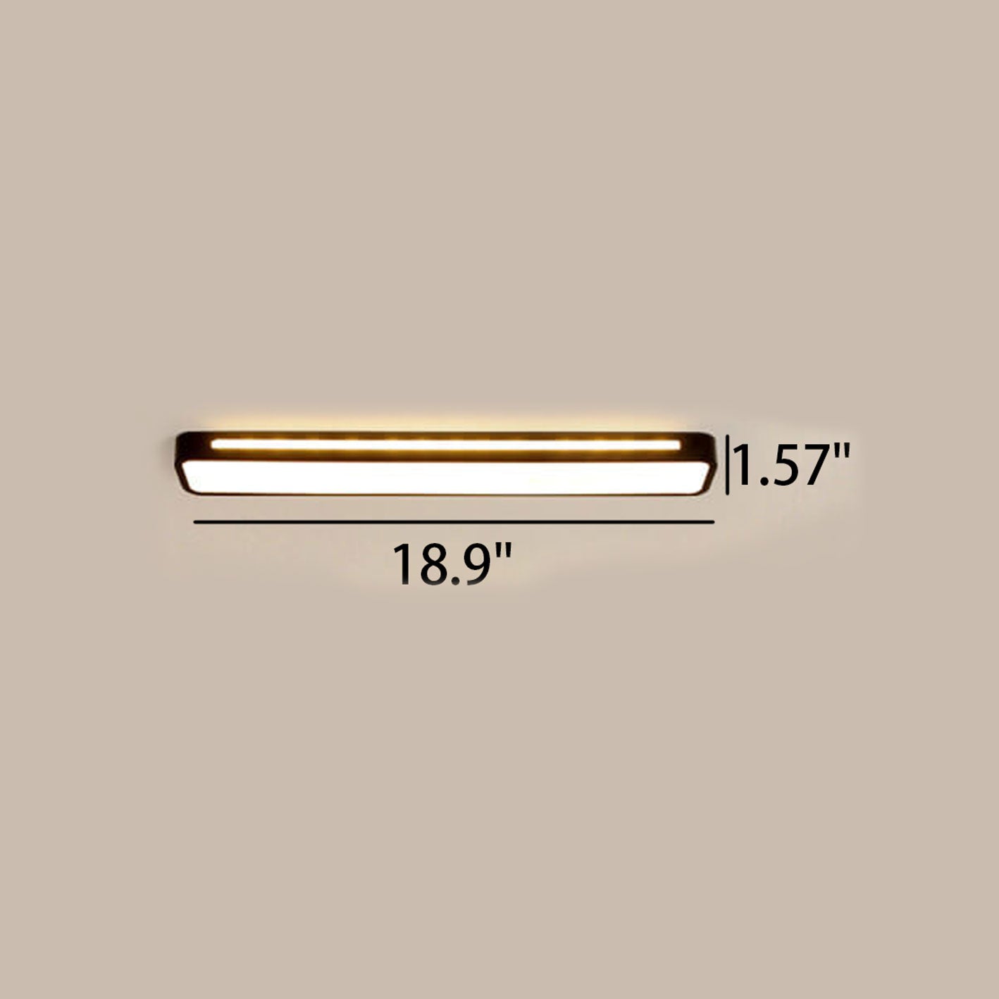 Premium Nordic Minimalist Long LED Ceiling Light