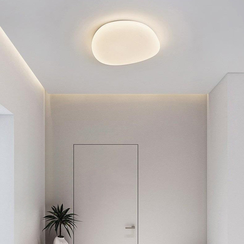 Minimalist Pebble Acrylic LED Flush Mount Ceiling Light for Bedroom