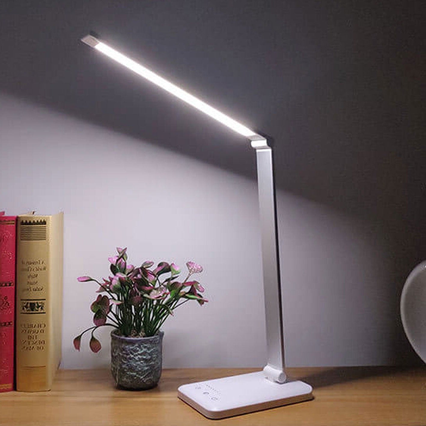 Premium Rechargeable LED Desk Lamp with Eye Protection - Foldable Design
