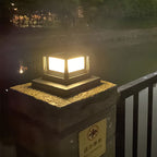 Premium Solar Square Pillar Head Light