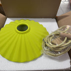 Scalloped Cement Pendant Light